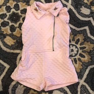 Betsey Johnson Toddler Pink Quilted Romper 4T
